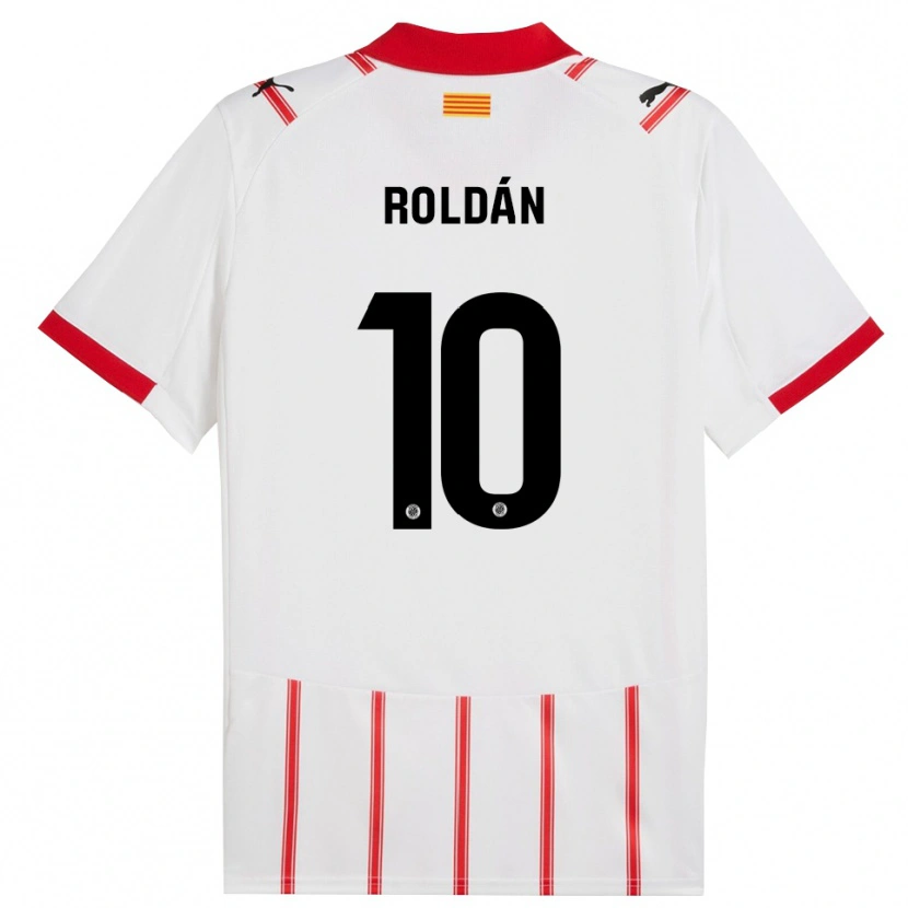 Danxen Kid Marcos Roldán #10 White Red Home Jersey 2025/26 T-Shirt