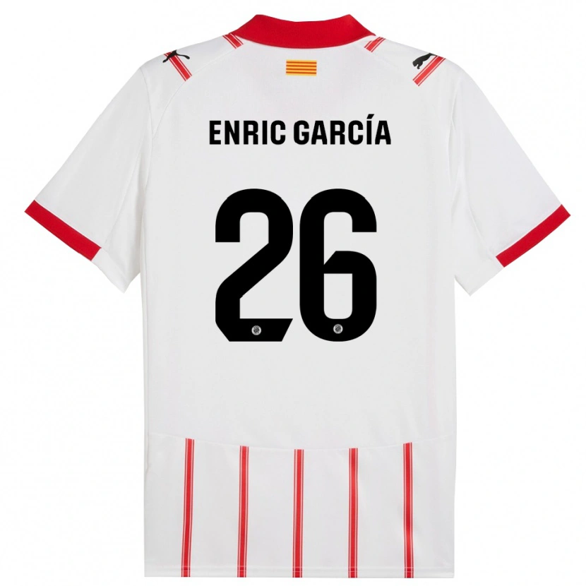 Danxen Kid Enric García #26 White Red Home Jersey 2025/26 T-Shirt