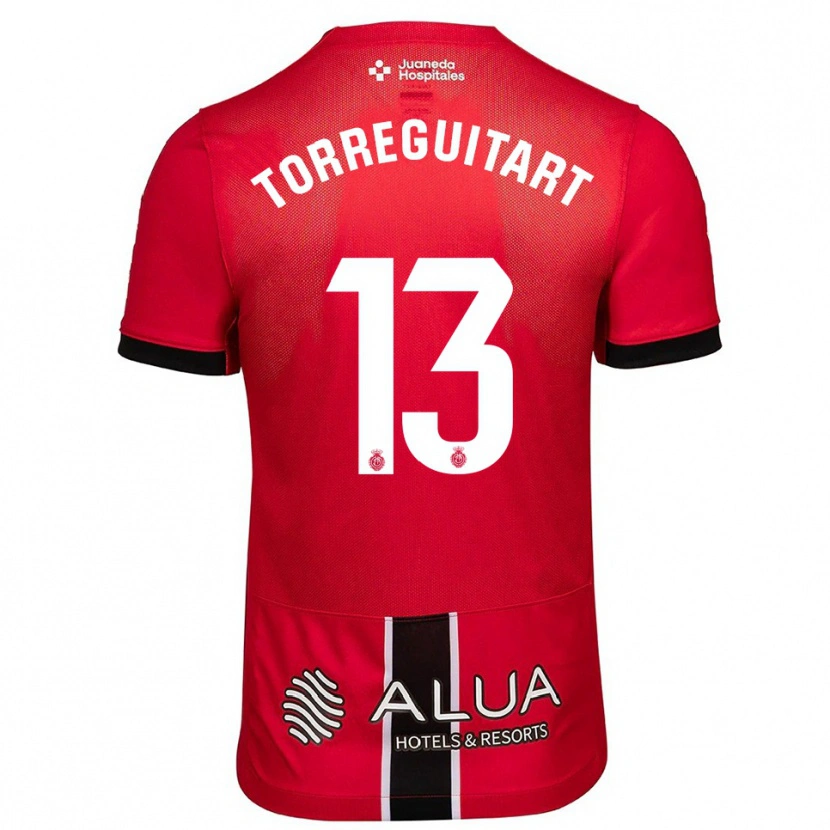 Danxen Kid Nil Torreguitart #13 Red Black Home Jersey 2025/26 T-Shirt