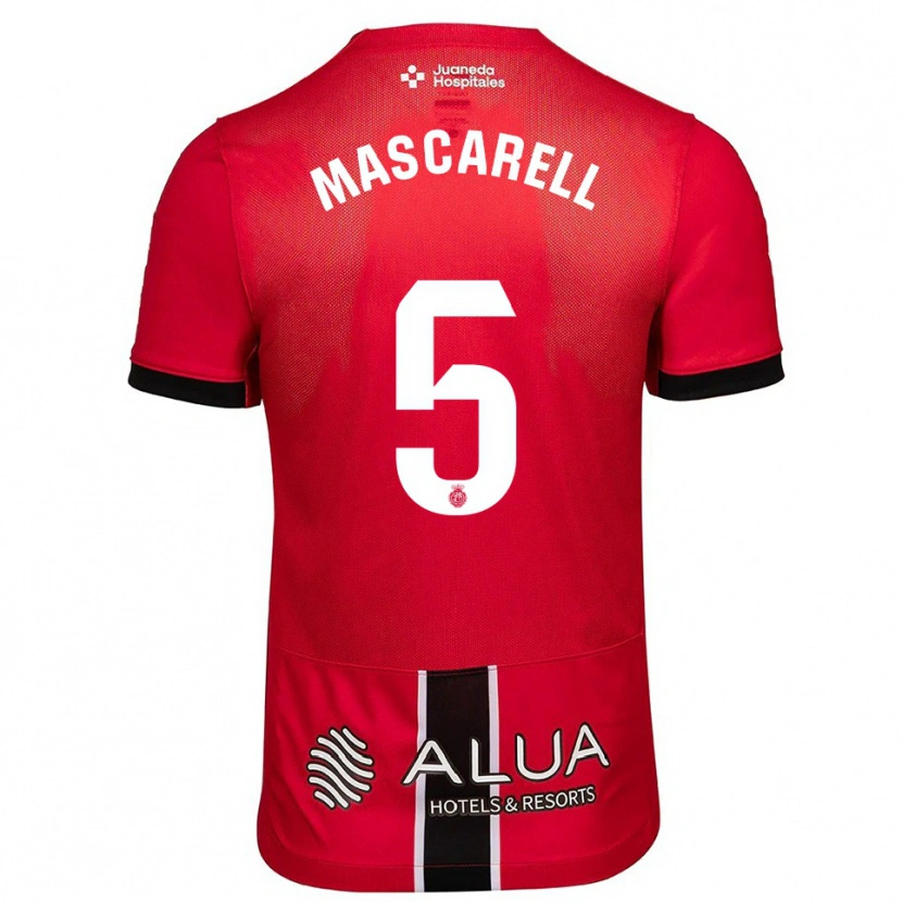 Danxen Kid Omar Mascarell #5 Red Black Home Jersey 2025/26 T-Shirt