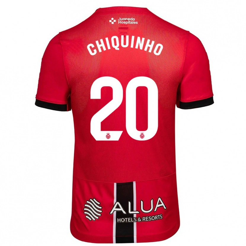 Danxen Kid Chiquinho #20 Red Black Home Jersey 2025/26 T-Shirt