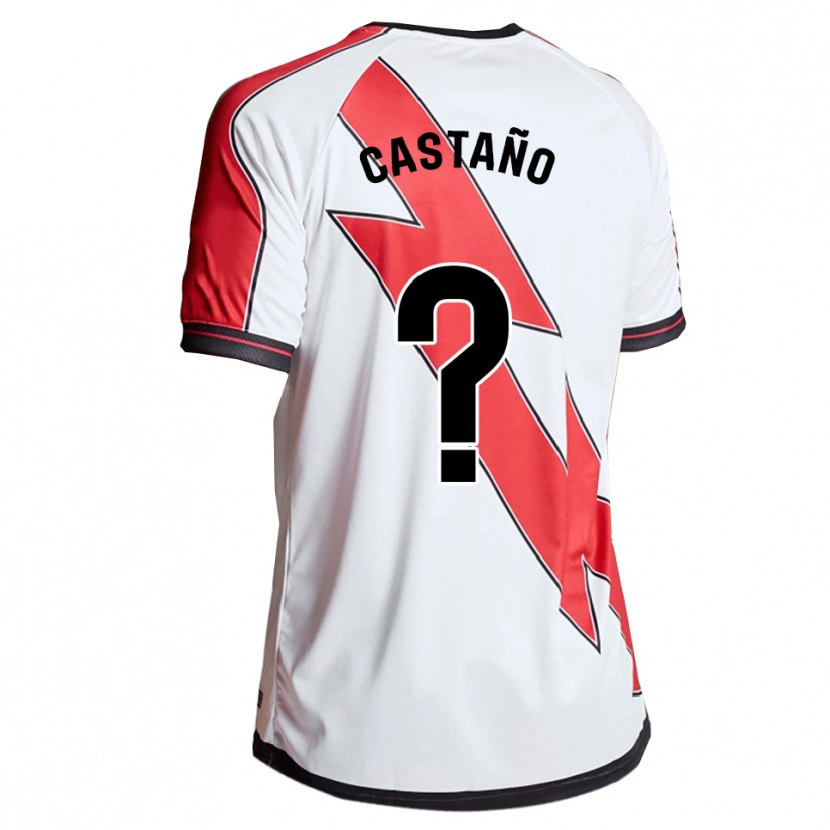 Danxen Kid Hugo Castaño #0 White Red Home Jersey 2025/26 T-Shirt