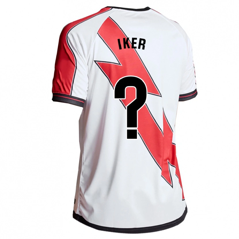 Danxen Kid Iker Navarro #0 White Red Home Jersey 2025/26 T-Shirt