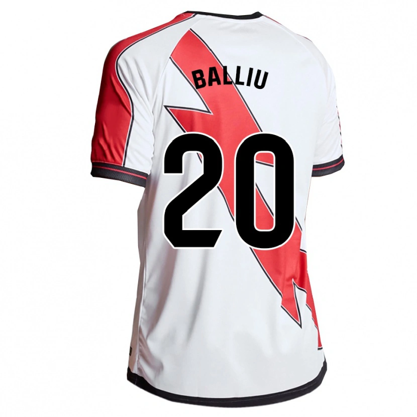 Danxen Kid Iván Balliu #20 White Red Home Jersey 2025/26 T-Shirt