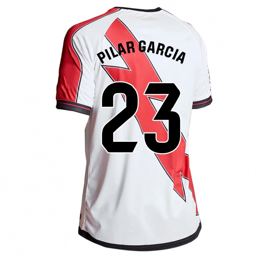 Danxen Kid María Pilar García Villalba #23 White Red Home Jersey 2025/26 T-Shirt