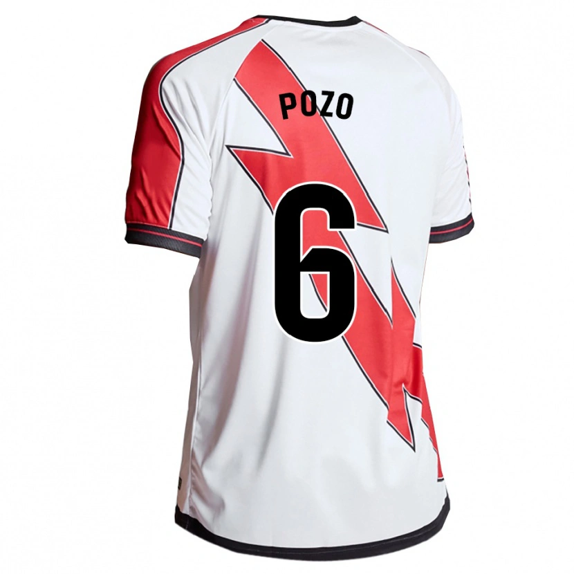 Danxen Kid José Pozo #6 White Red Home Jersey 2025/26 T-Shirt