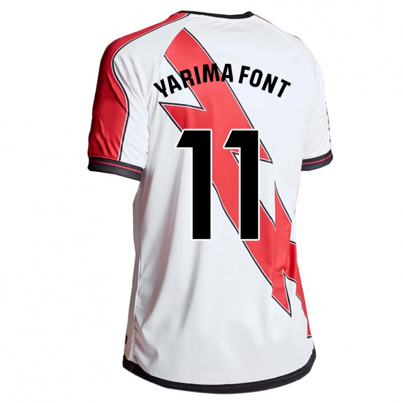 Danxen Kid Yarima Font Barrasa #11 White Red Home Jersey 2025/26 T-Shirt