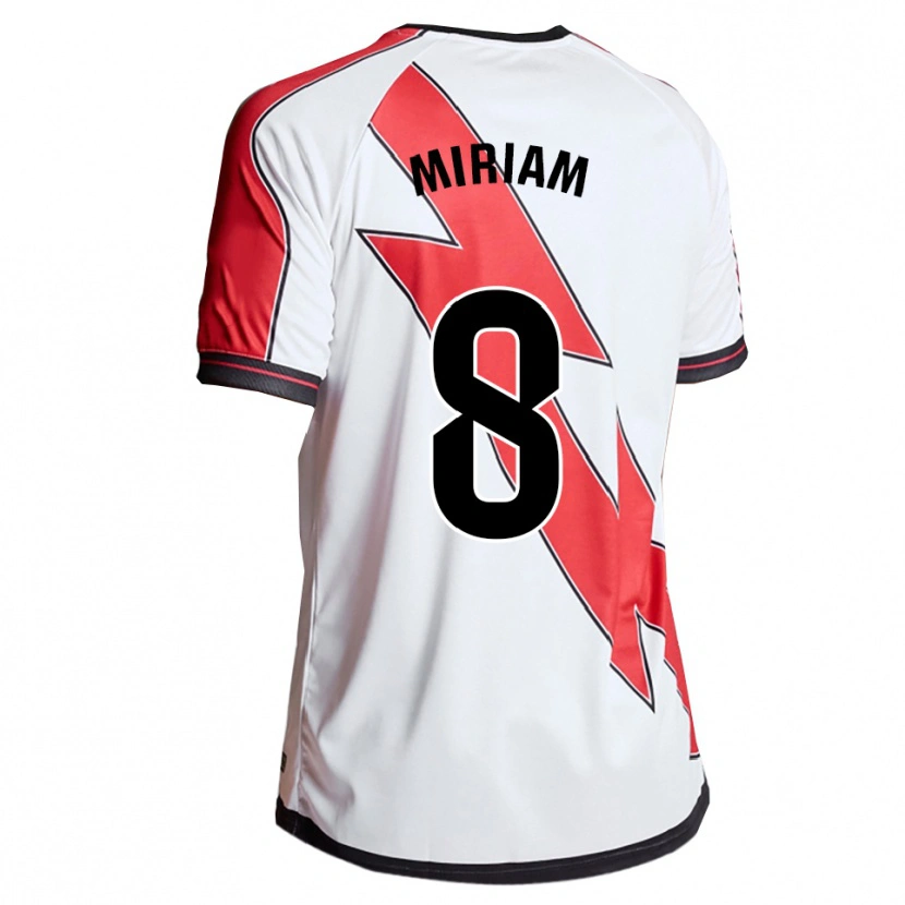 Danxen Kid Miriam Valladolid Sanchez #8 White Red Home Jersey 2025/26 T-Shirt