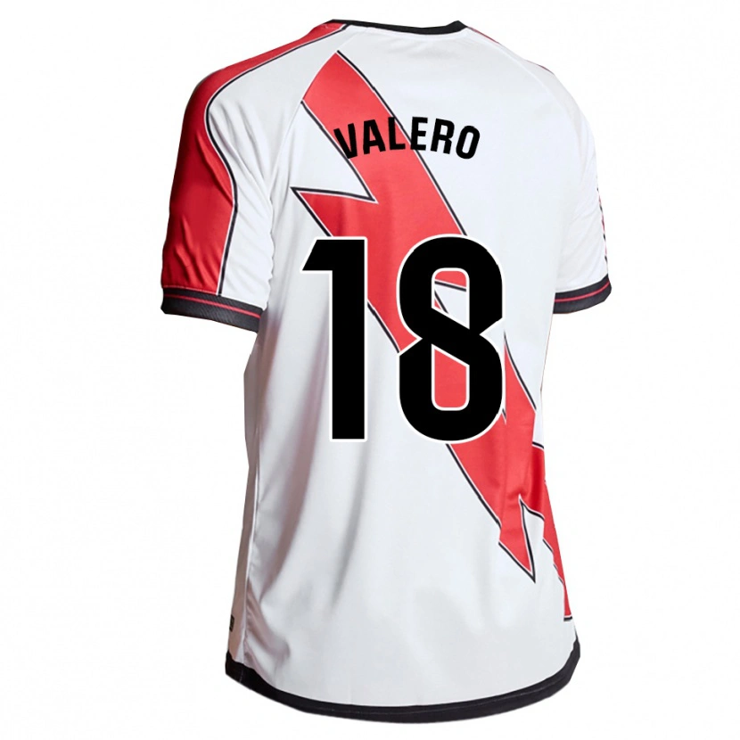 Danxen Kid César Valero #18 White Red Home Jersey 2025/26 T-Shirt