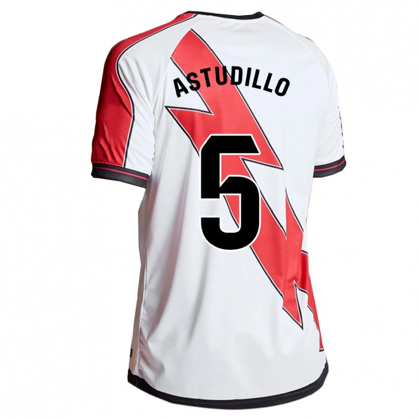 Danxen Kid Maikerlin Astudillo #5 White Red Home Jersey 2025/26 T-Shirt
