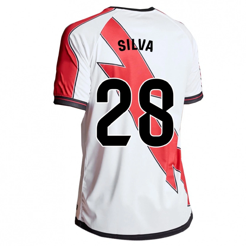 Danxen Kid Santiago Silva #28 White Red Home Jersey 2025/26 T-Shirt