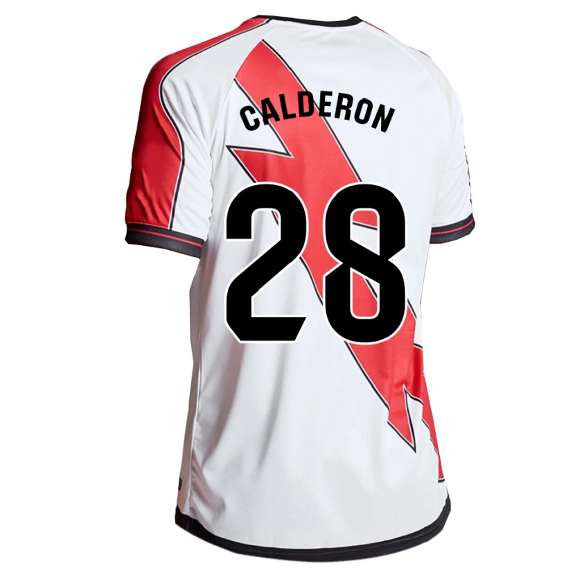 Danxen Kid Esther Calderón #28 White Red Home Jersey 2025/26 T-Shirt