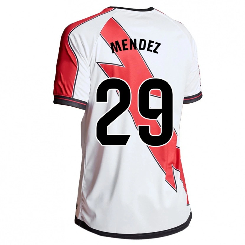 Danxen Kid Diego Méndez #29 White Red Home Jersey 2025/26 T-Shirt