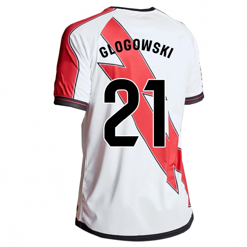 Danxen Kid Wiktor Glogowski #21 White Red Home Jersey 2025/26 T-Shirt