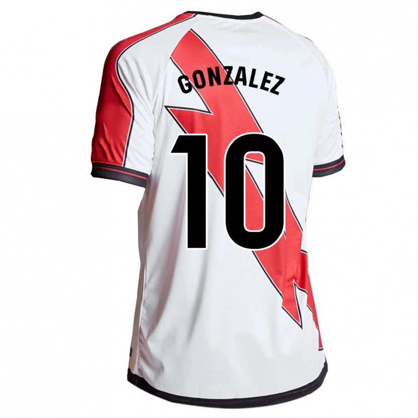 Danxen Kid Alba Gonzalez Perez #10 White Red Home Jersey 2025/26 T-Shirt