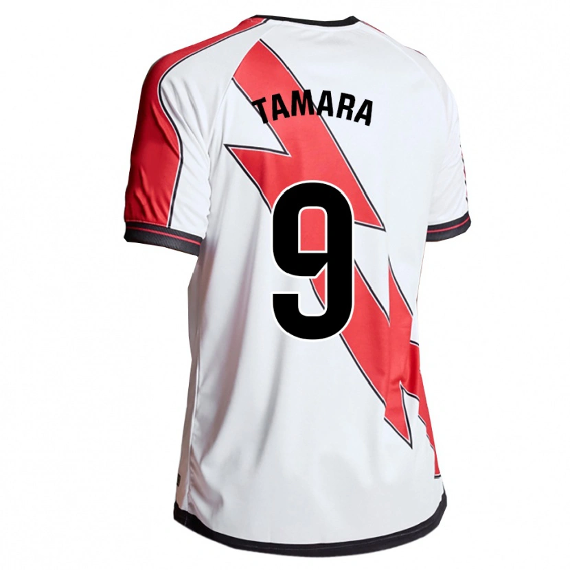Danxen Kid Tamara Álvarez Rodríguez #9 White Red Home Jersey 2025/26 T-Shirt