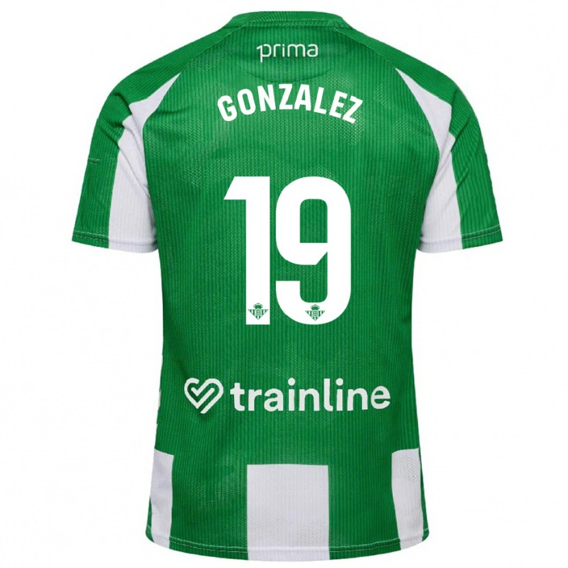 Danxen Kid Juan González #19 Green White Home Jersey 2025/26 T-Shirt