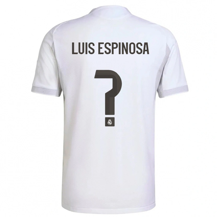 Danxen Kid José Luis Espinosa #0 White Yellow Home Jersey 2025/26 T-Shirt
