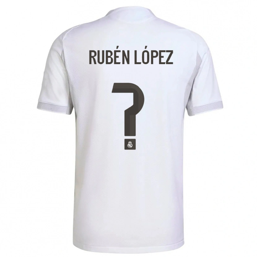 Danxen Kid Rubén López #0 White Yellow Home Jersey 2025/26 T-Shirt