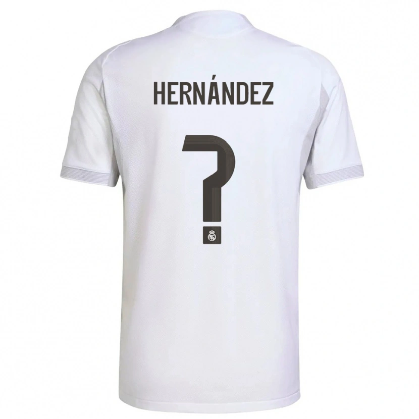 Danxen Kid Enaitz Hernández #0 White Yellow Home Jersey 2025/26 T-Shirt