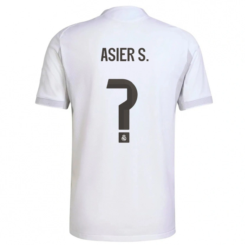 Danxen Kid Asier Sánchez #0 White Yellow Home Jersey 2025/26 T-Shirt