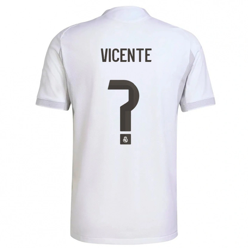 Danxen Kid Dani Vicente #0 White Yellow Home Jersey 2025/26 T-Shirt