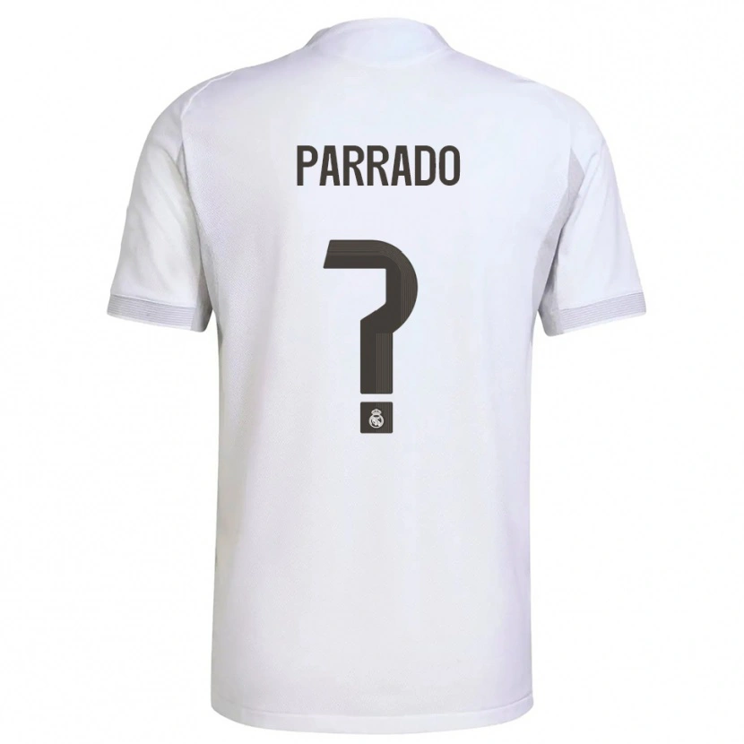 Danxen Kid Diego Parrado #0 White Yellow Home Jersey 2025/26 T-Shirt