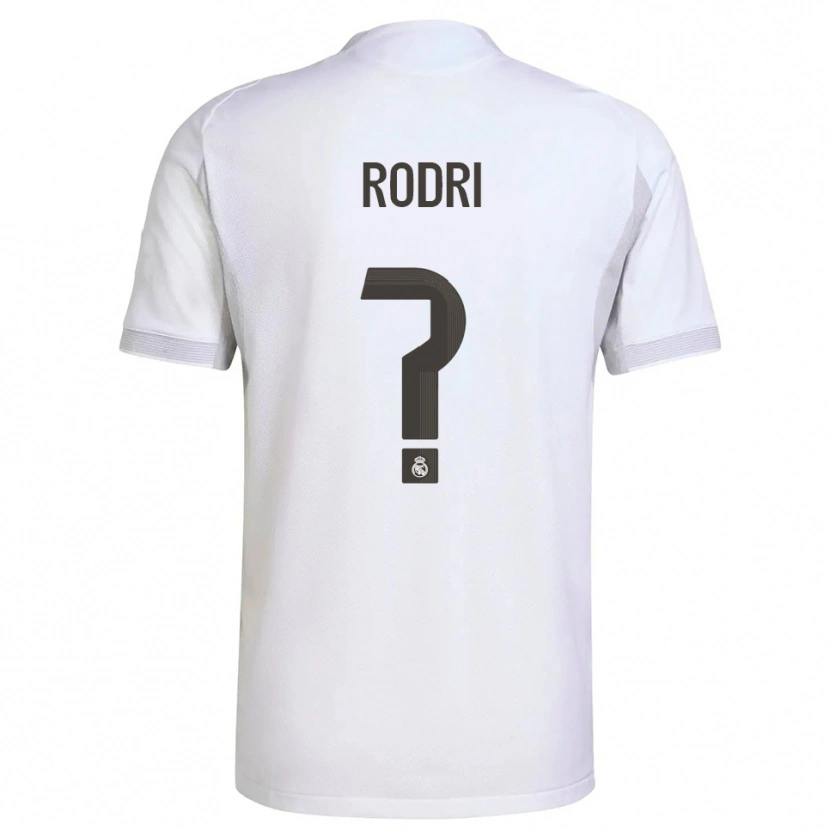 Danxen Kid Rodri #0 White Yellow Home Jersey 2025/26 T-Shirt