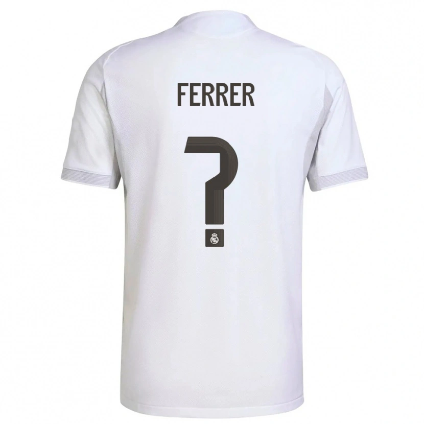 Danxen Kid Pau Ferrer #0 White Yellow Home Jersey 2025/26 T-Shirt