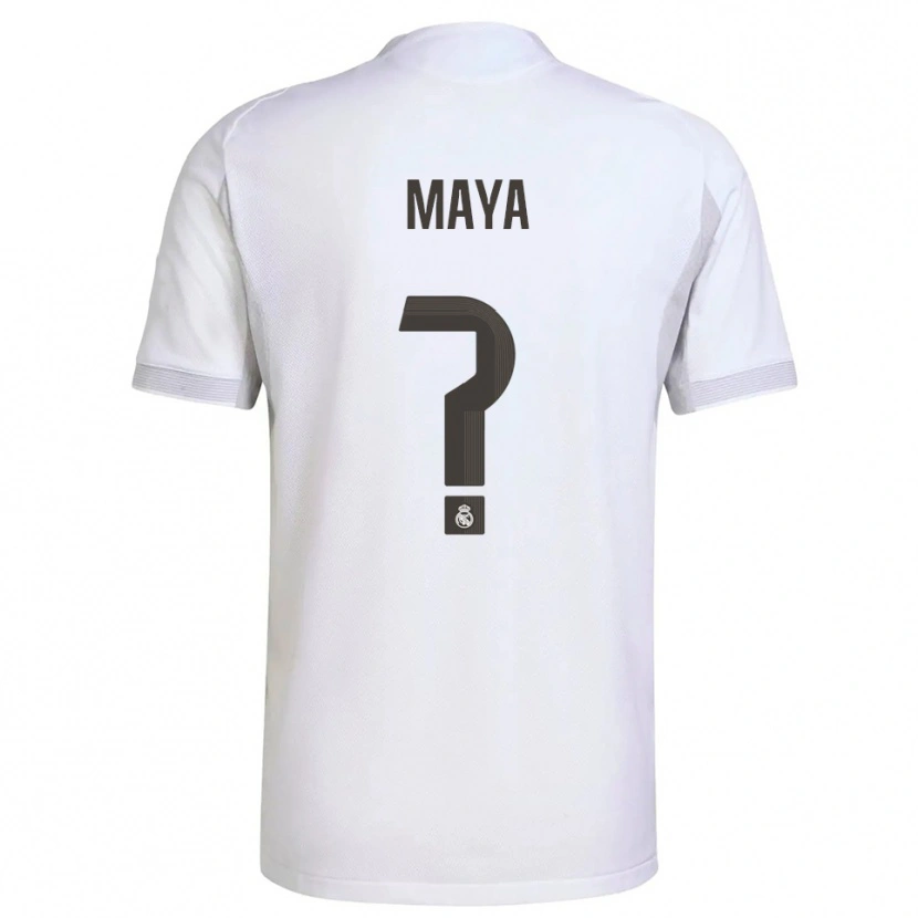 Danxen Kid Santos Maya #0 White Yellow Home Jersey 2025/26 T-Shirt