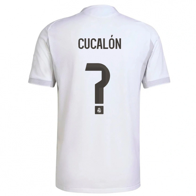Danxen Kid Marc Cucalón #0 White Yellow Home Jersey 2025/26 T-Shirt