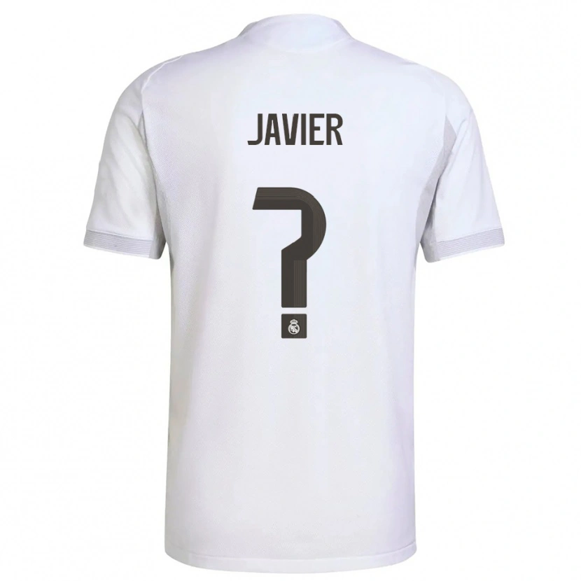 Danxen Kid Javier Navarro #0 White Yellow Home Jersey 2025/26 T-Shirt