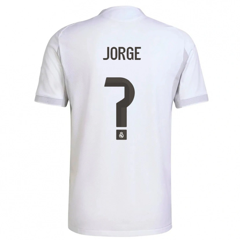 Danxen Kid Jorge García #0 White Yellow Home Jersey 2025/26 T-Shirt