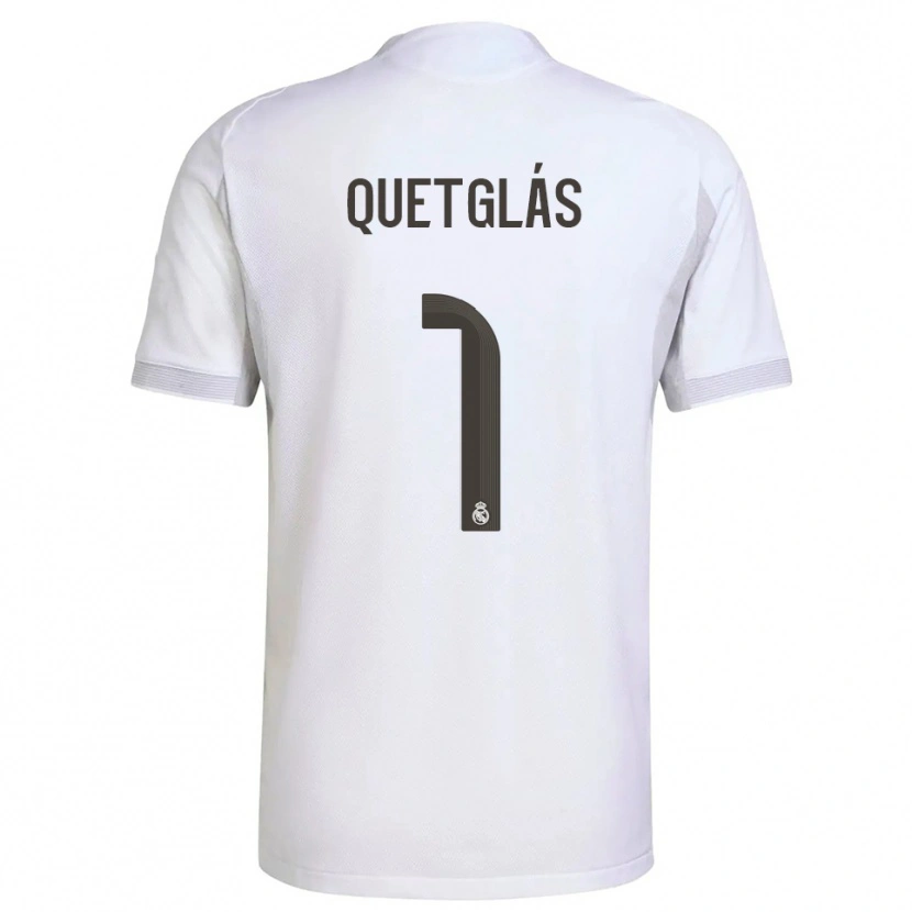 Danxen Kid Ferran Quetglás #1 White Yellow Home Jersey 2025/26 T-Shirt