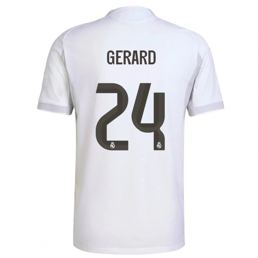 Danxen Kid Meline Gerard #24 White Yellow Home Jersey 2025/26 T-Shirt