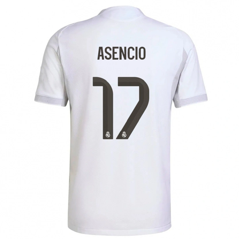 Danxen Kid Raúl Asencio #17 White Yellow Home Jersey 2025/26 T-Shirt