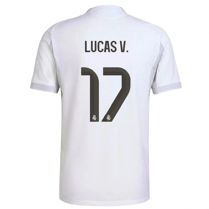 Danxen Kid Lucas Vazquez #17 White Yellow Home Jersey 2025/26 T-Shirt