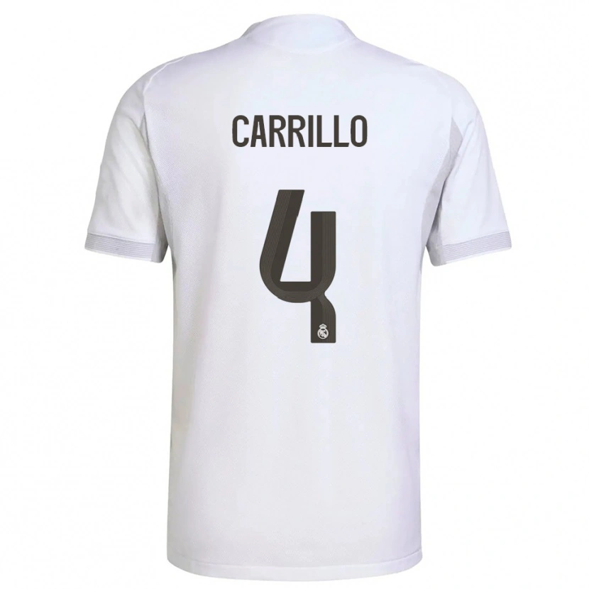 Danxen Kid Alvaro Carrillo #4 White Yellow Home Jersey 2025/26 T-Shirt