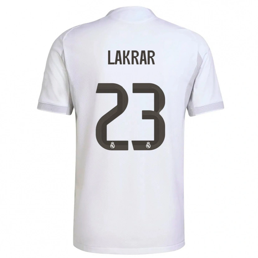 Danxen Kid Maëlle Lakrar #23 White Yellow Home Jersey 2025/26 T-Shirt