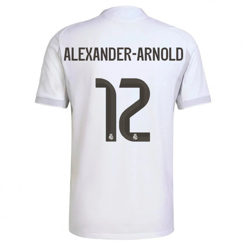 Danxen Kid Trent Alexander-Arnold #12 White Yellow Home Jersey 2025/26 T-Shirt