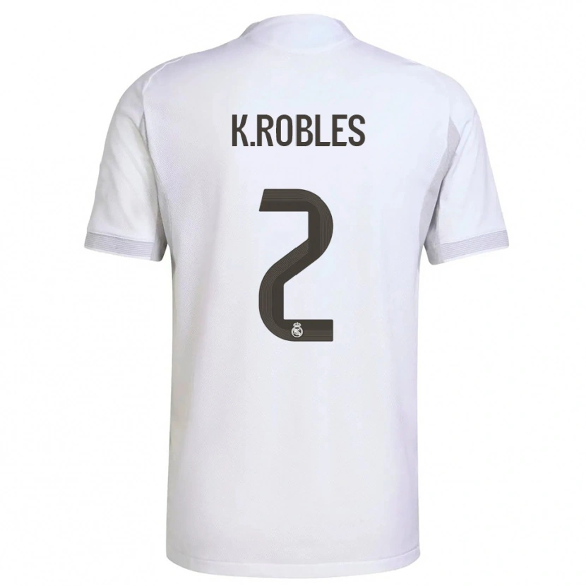 Danxen Kid Kenti Robles #2 White Yellow Home Jersey 2025/26 T-Shirt