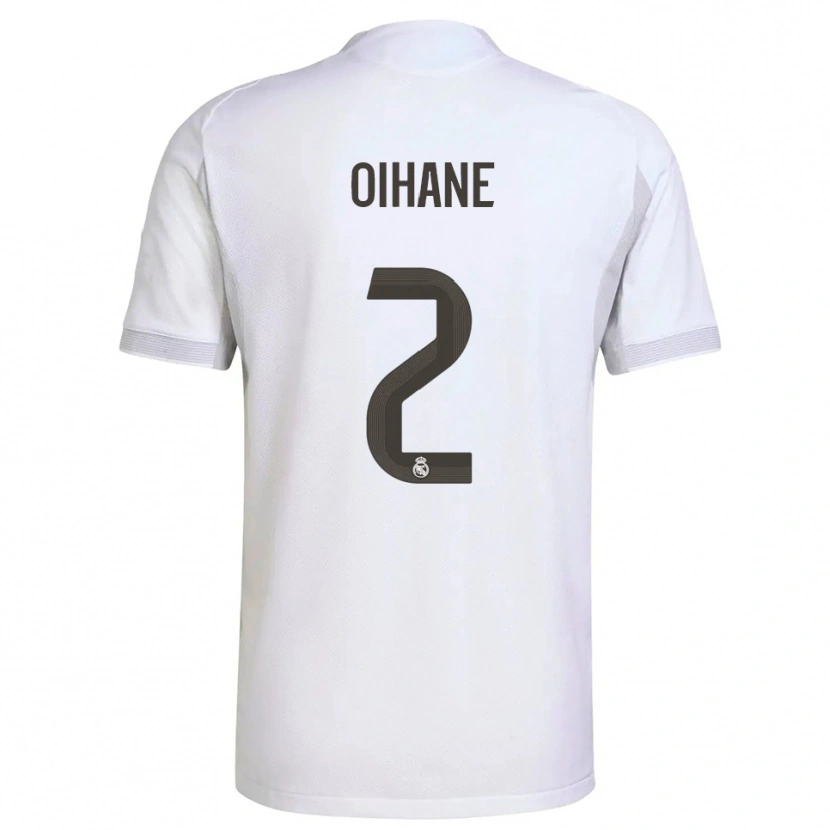 Danxen Kid Oihane Hernández #2 White Yellow Home Jersey 2025/26 T-Shirt