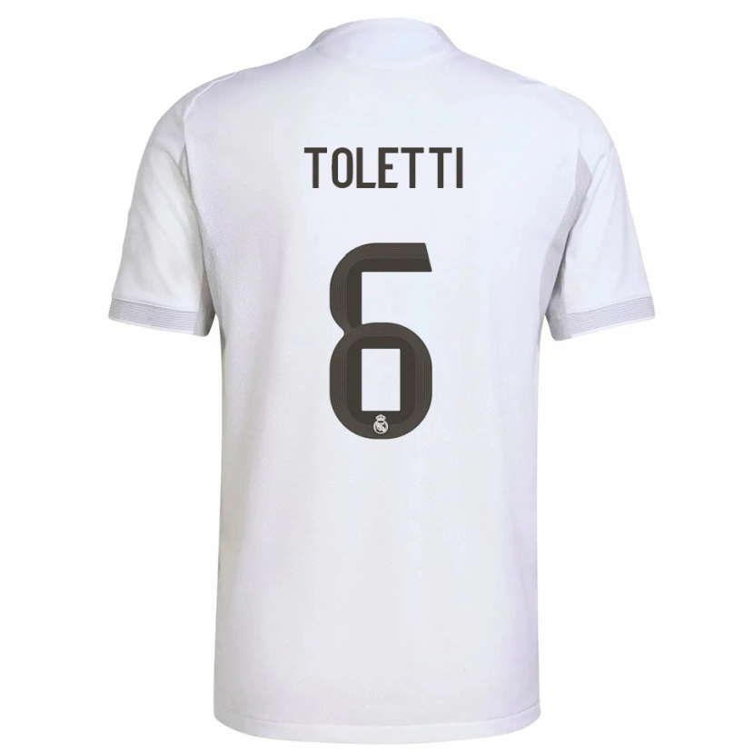Danxen Kid Sandie Toletti #6 White Yellow Home Jersey 2025/26 T-Shirt
