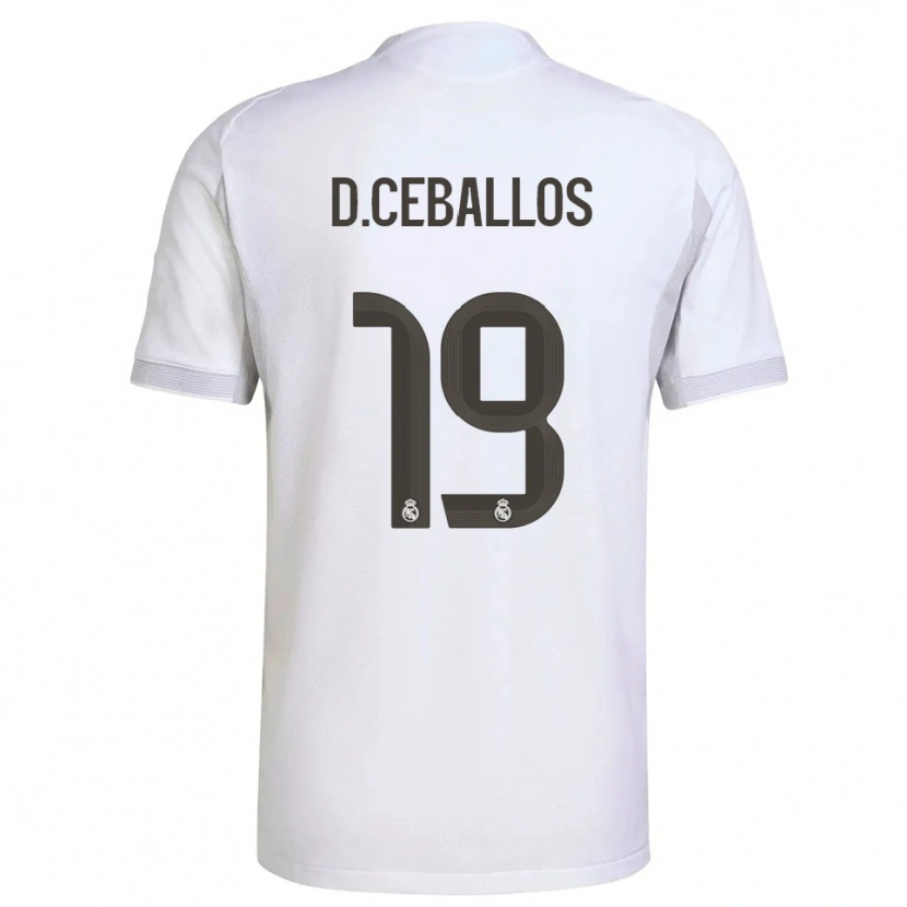 Danxen Kid Dani Ceballos #19 White Yellow Home Jersey 2025/26 T-Shirt