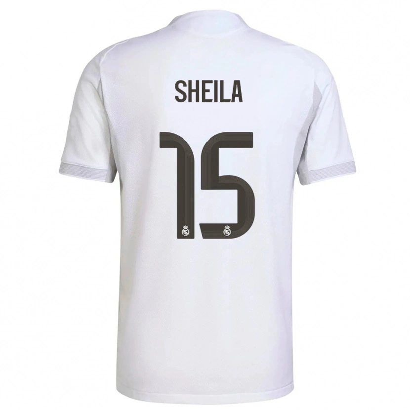 Danxen Kid Sheila García #15 White Yellow Home Jersey 2025/26 T-Shirt