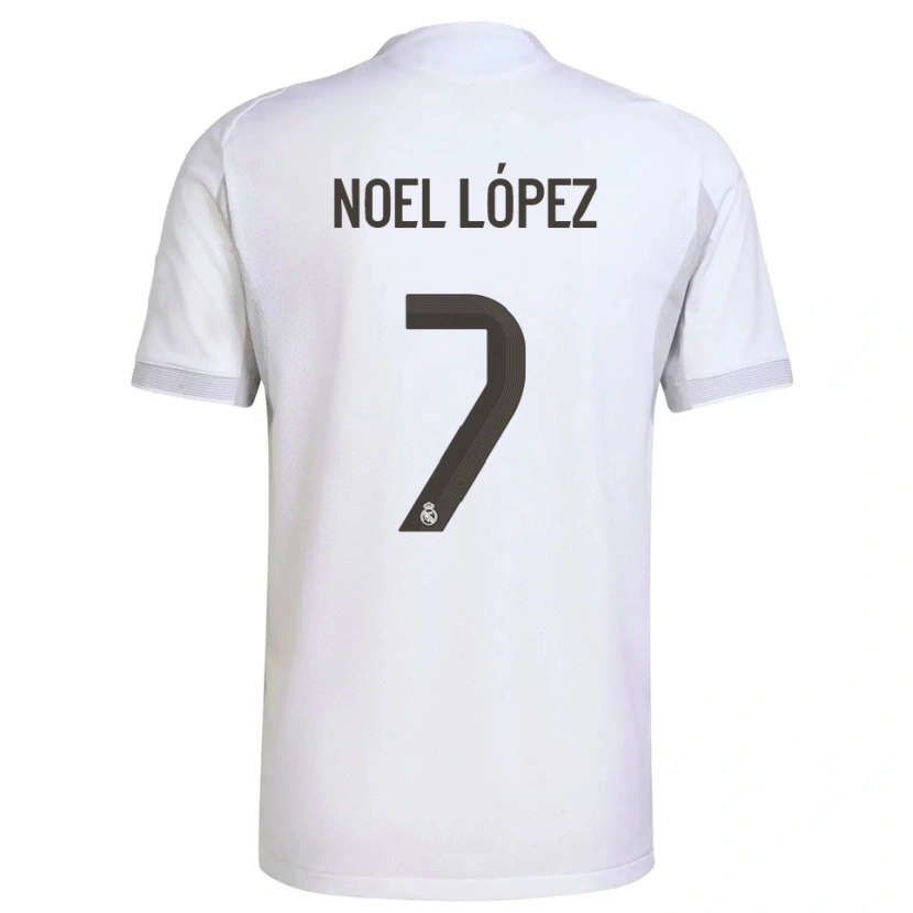 Danxen Kid Noel López #7 White Yellow Home Jersey 2025/26 T-Shirt