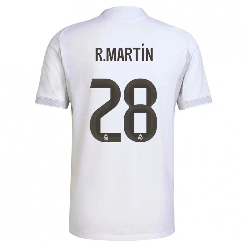 Danxen Kid Roberto Martín #28 White Yellow Home Jersey 2025/26 T-Shirt