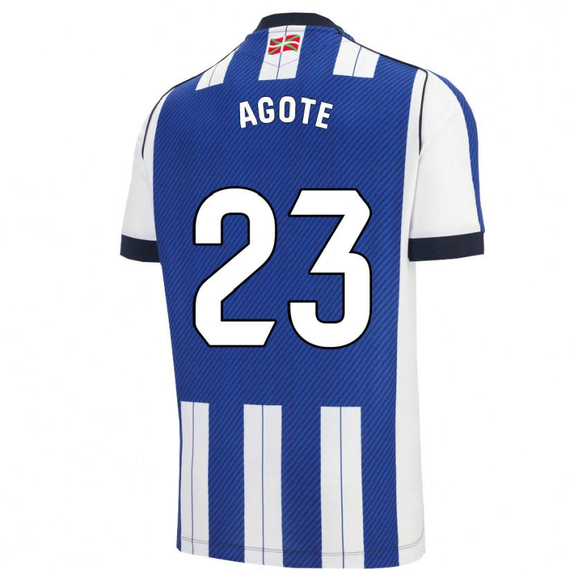 Danxen Kid Unax Agote #23 Blue White Home Jersey 2025/26 T-Shirt