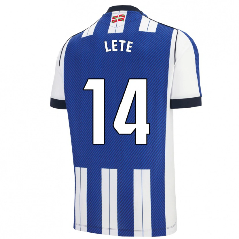 Danxen Kid Eñaut Lete #14 Blue White Home Jersey 2025/26 T-Shirt