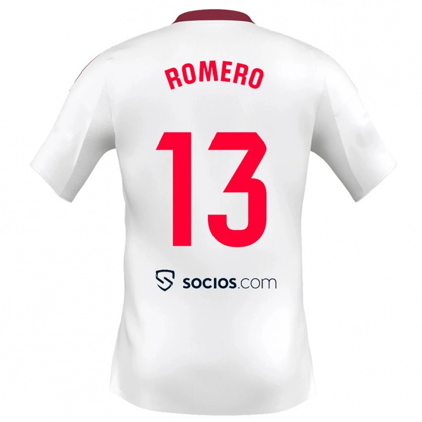 Danxen Kid Rafael Romero #13 White Red Home Jersey 2025/26 T-Shirt